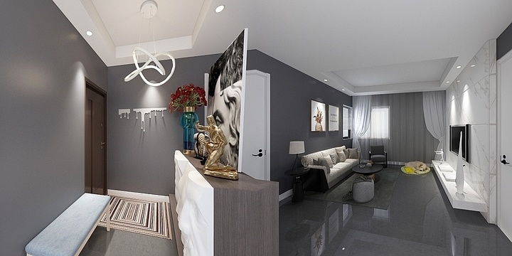 刘大大大哥哥-黑灰白-装修设计方案