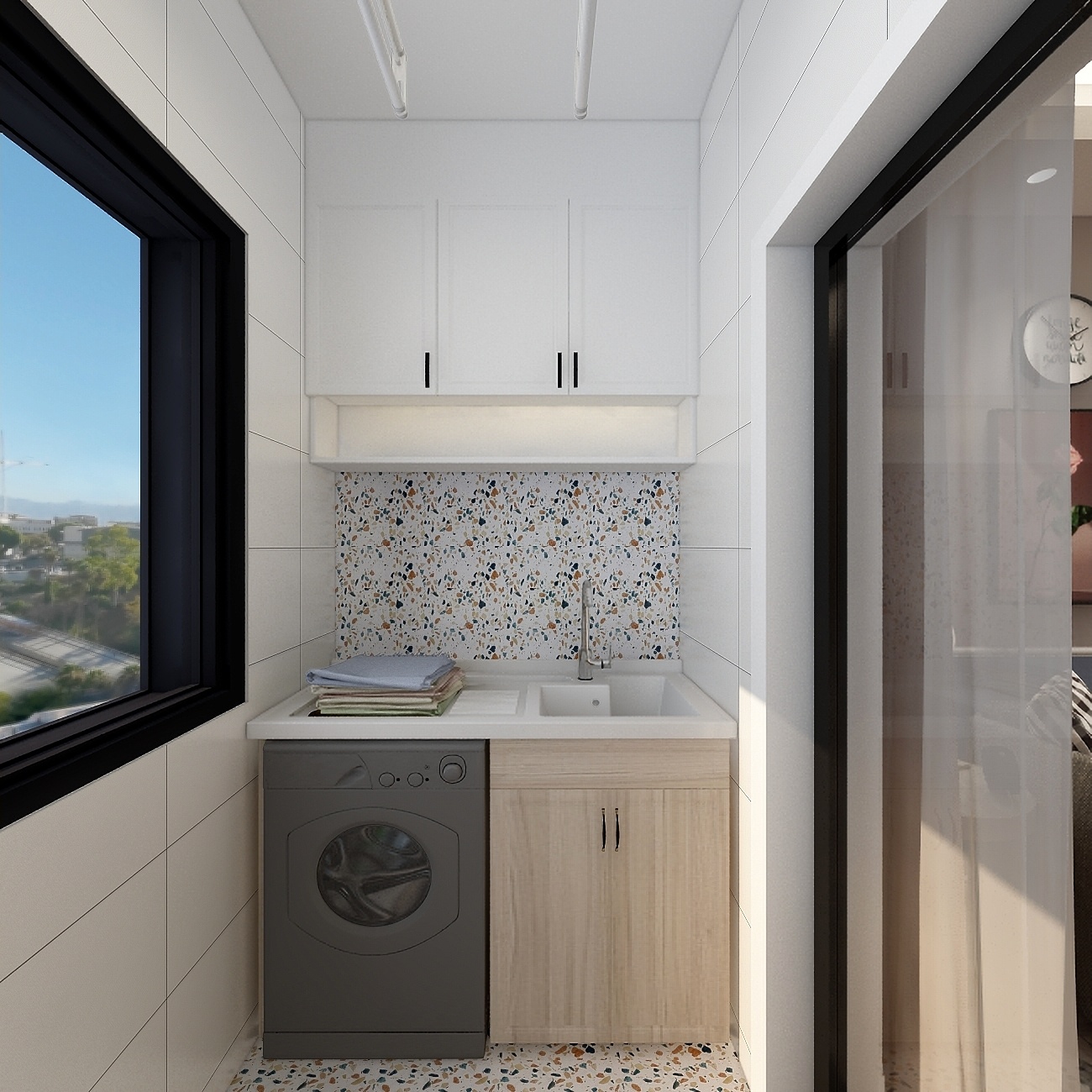 水木芸居设计-《沫染玉》一层阳台装修效果图第3张