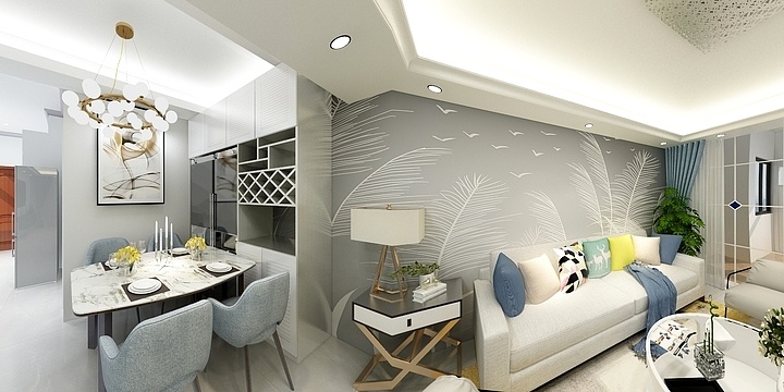 我吃西红柿wwfI-东方蓝海9#1004-装修设计方案