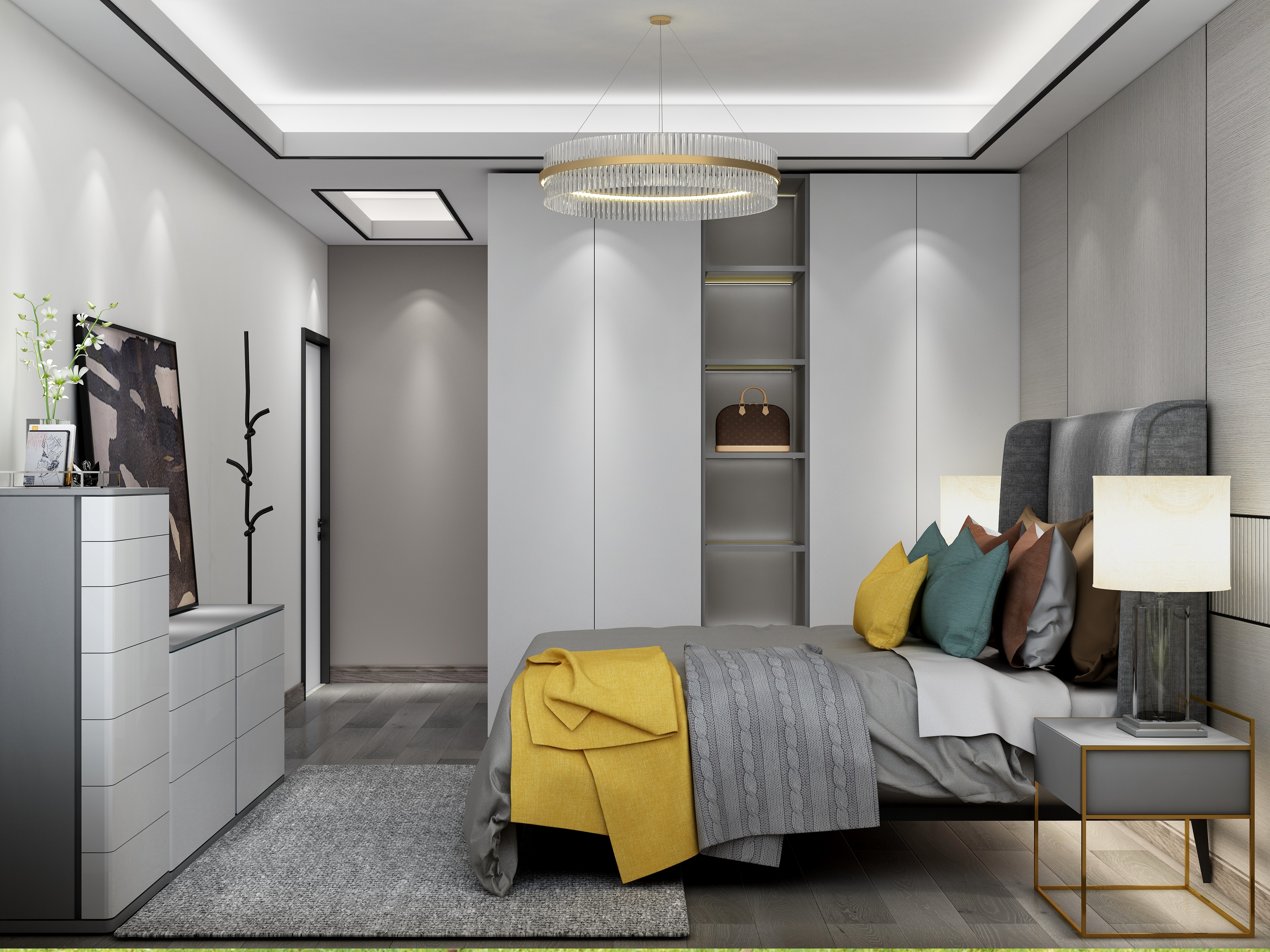 壹帆德品-146㎡现代四居装修效果图