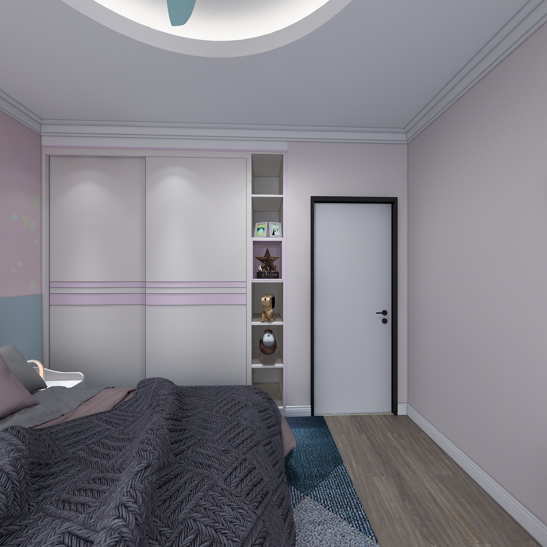 壹帆德品-146㎡现代四居一层儿童房装修效果图第5张