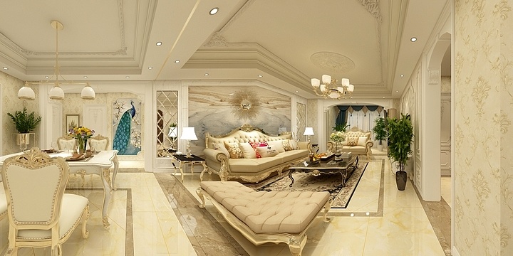 -抖音风间琉璃-Wen-huiwang《190㎡复式四居欧式》-装修设计方案