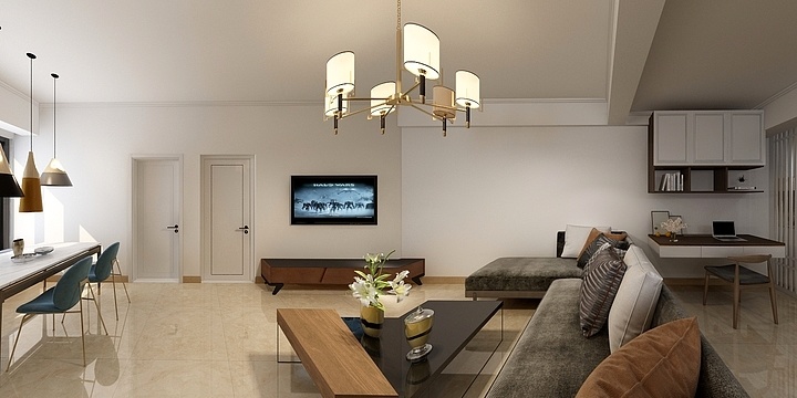 兰兰设计师-海岛春天刘姐雅居-装修设计方案