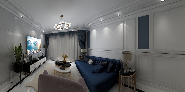 BelleBvcC-钰龙旭辉半岛118.00㎡1、3#B户型3室3厅2卫1厨-装修设计方案