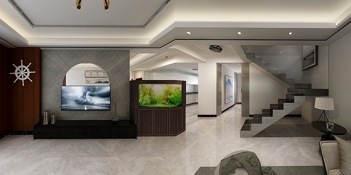 沈阳市艺发装饰-美的城129.00㎡A2户型3室2厅2卫1厨-装修设计方案