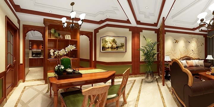 刘婧熙-盈丰尚城B栋1603户型雅居客餐厅-副本-装修设计方案