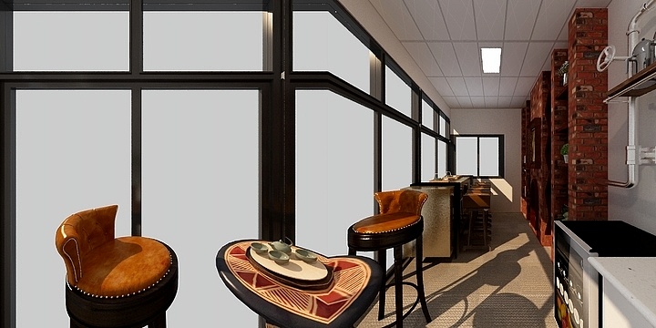 247451****-二层茶饮间方案二-装修设计方案