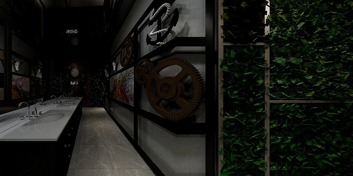 深圳市瑞庭装饰设计工程有限公司-威斯酒吧洗手间KJL-装修设计方案