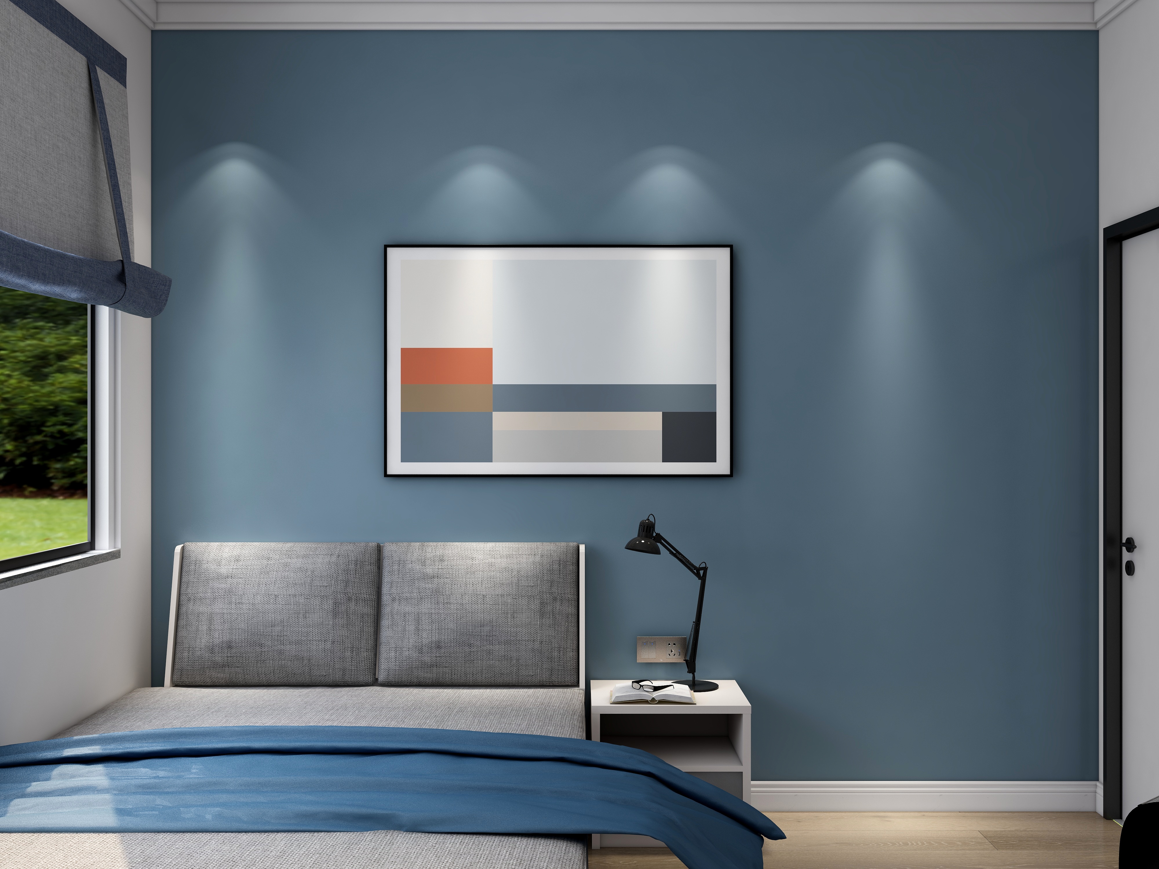 壹帆德品-146㎡现代四居一层客卧装修效果图第2张