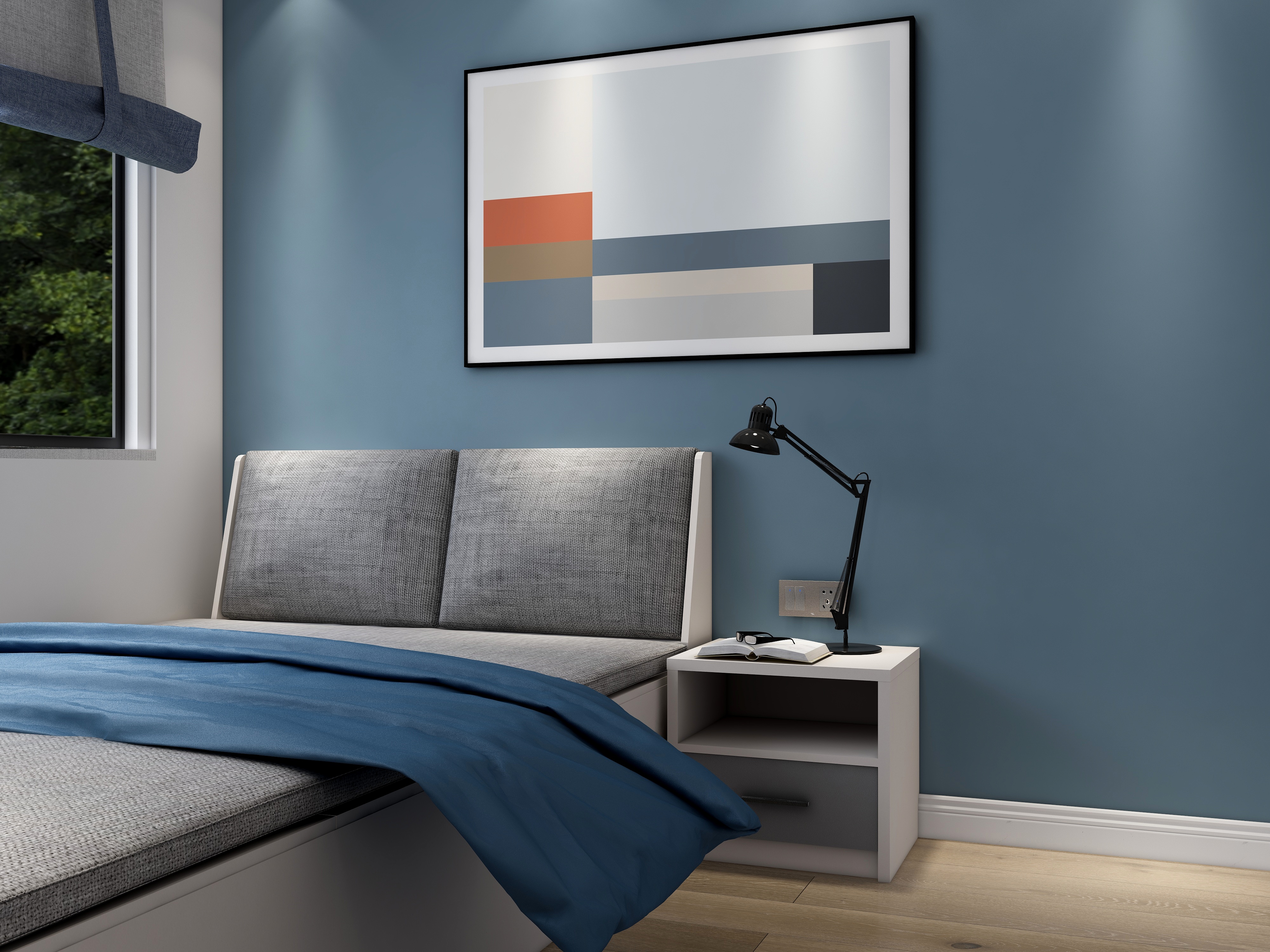 壹帆德品-146㎡现代四居一层客卧装修效果图第1张