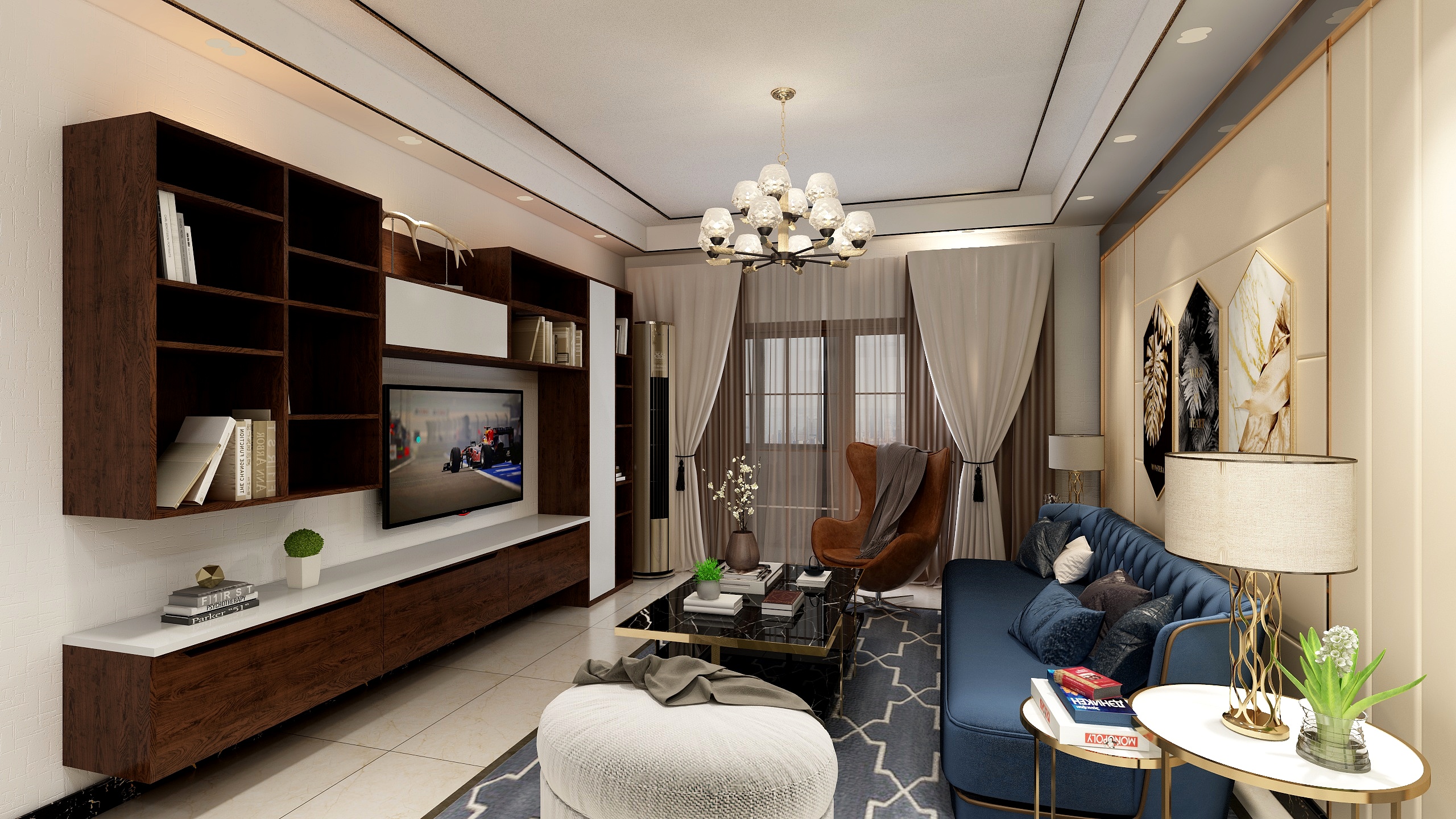 186****5369NQEX-中车・国际广场123.00㎡D户型3室3厅2卫1厨-装修设计方案