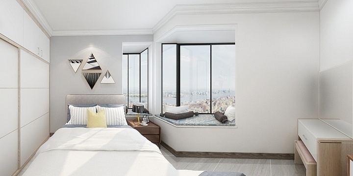 设计师徐东-泰安碧桂园55231.20㎡J552B户型3室2厅1卫1厨-装修设计方案