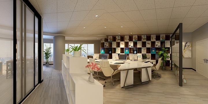 侯柏权-太原高新国际写字楼办公室-装修设计方案