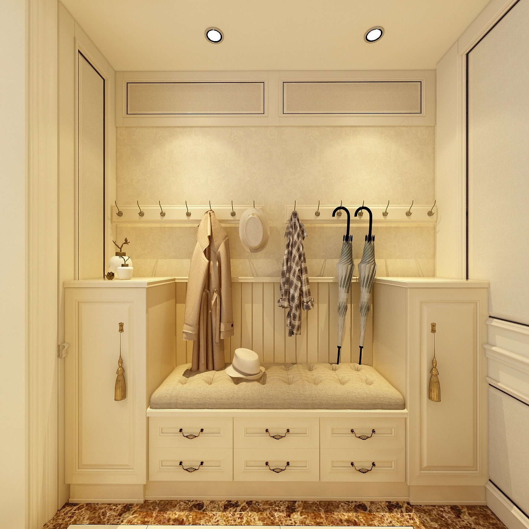 卡班-别墅-欧式一层门厅装修效果图第3张