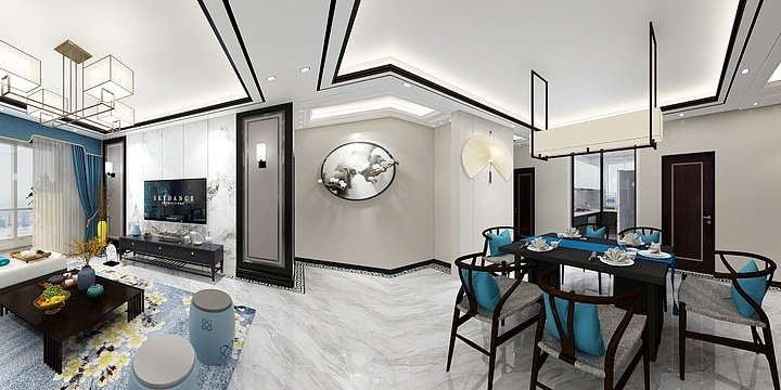 萧雨jNDb-英伦华第9#3-105效果图-装修设计方案