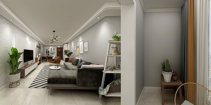 Qinjing-金色学府现代设计-装修设计方案