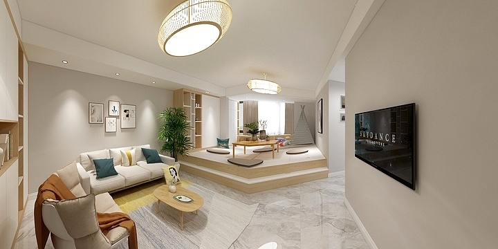 JS玖舍装饰设计-正弘尚林苑日式简约-装修设计方案