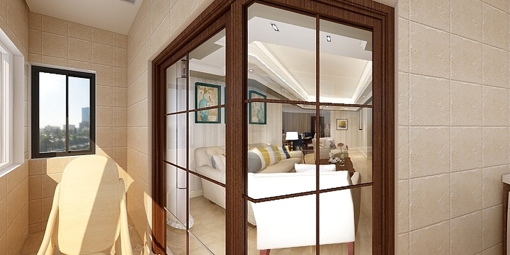 张越-美式风格-装修设计方案