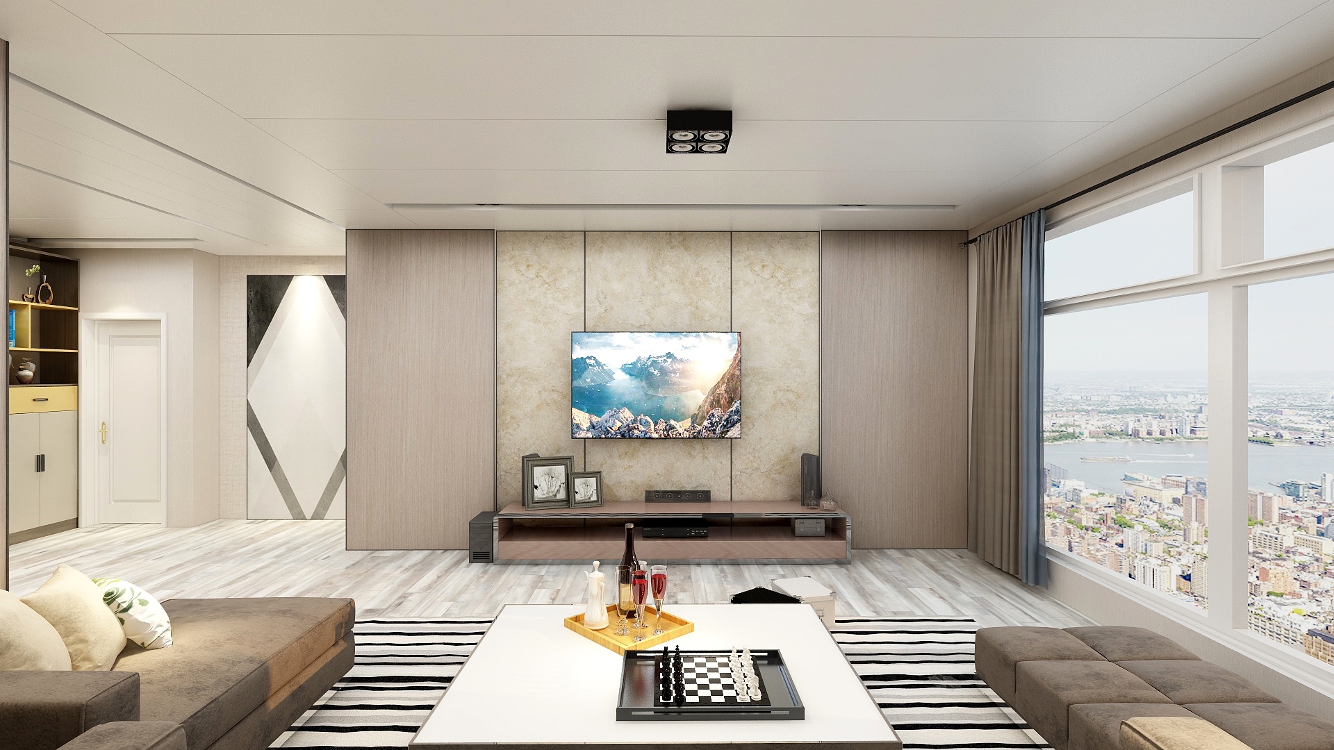 丹东创意玩家-宗裕城B区-极简风-装修设计方案