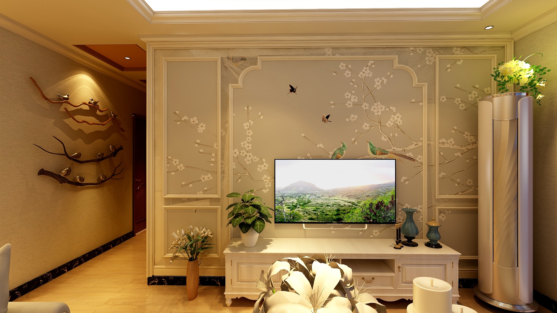 xln168-凌云华冠88.69㎡B-1户型2室2厅1卫1厨-装修设计方案