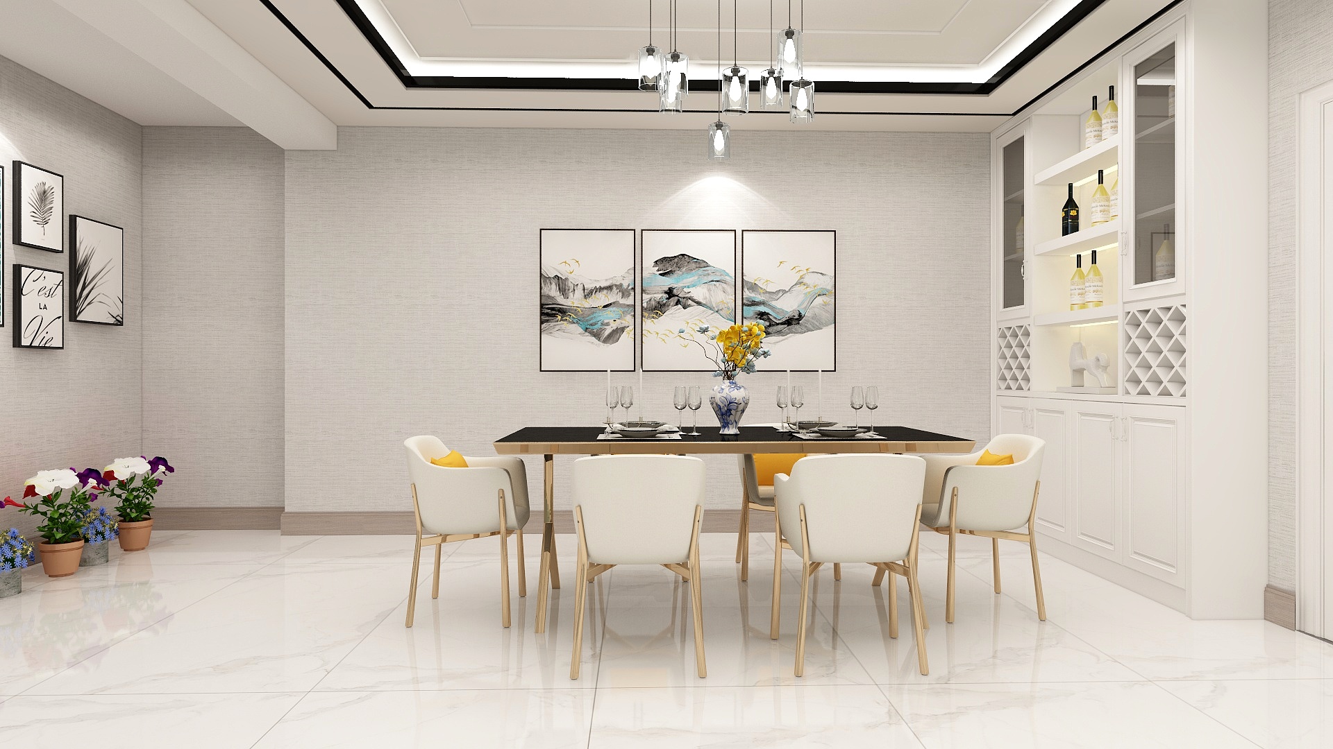 马亮霞-J-加州小镇1-C105负1F&1QGBY18923-装修设计方案