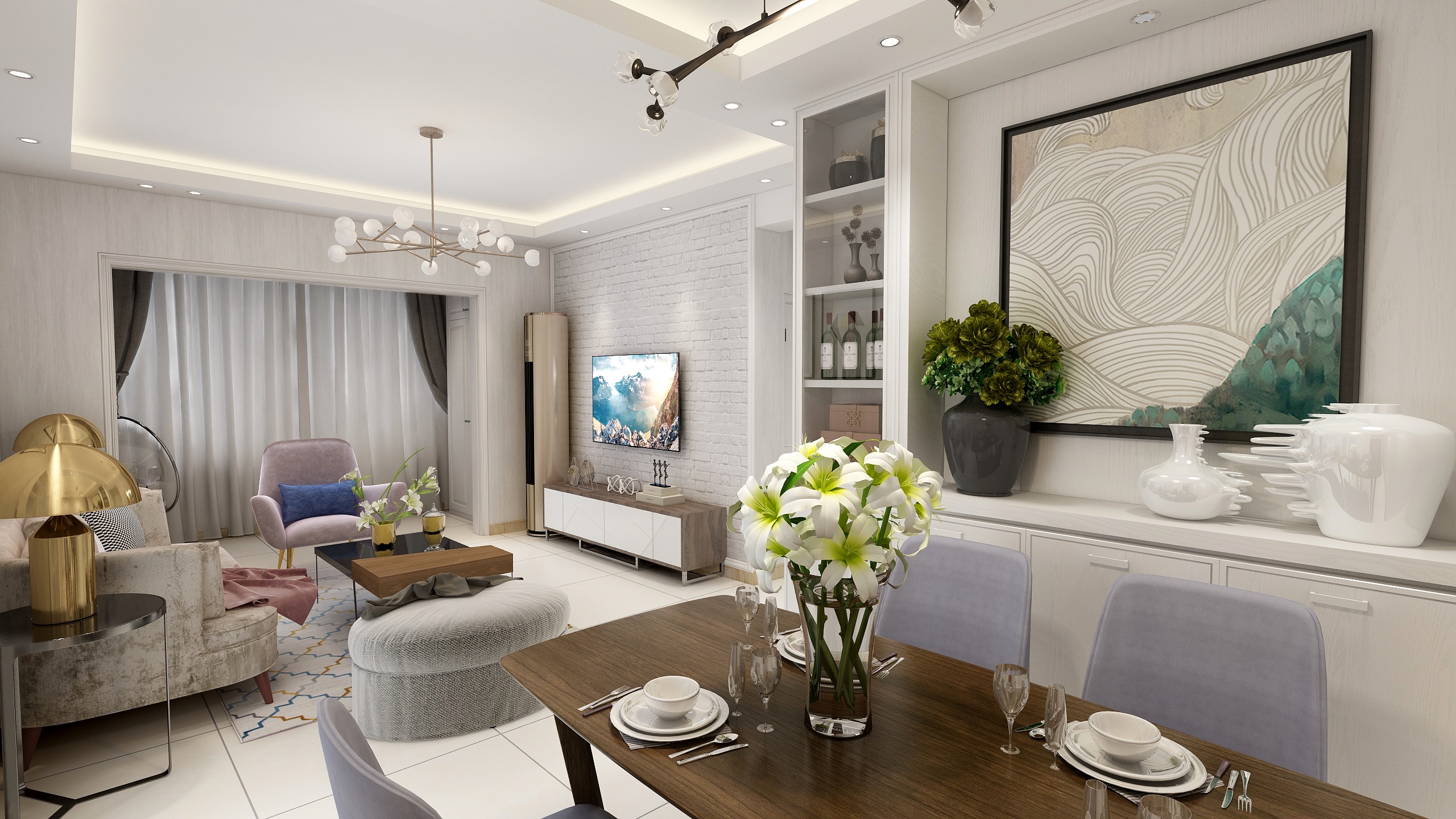 慕丨白-世纪花城2期22-15-5秦姐-装修设计方案