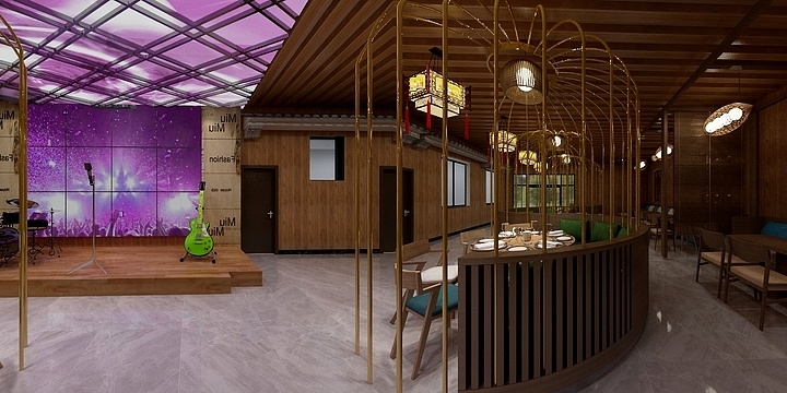 何小闲-小海鲜烧烤B厅-装修设计方案