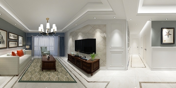 芦丰-大河宸章丨美式·148-装修设计方案