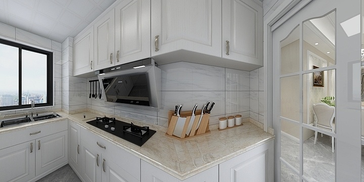 aolifer-96方欧式两居一层厨房装修效果图第3张