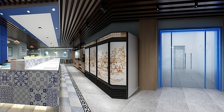 设计师金楠-海鲜自助店-装修设计方案