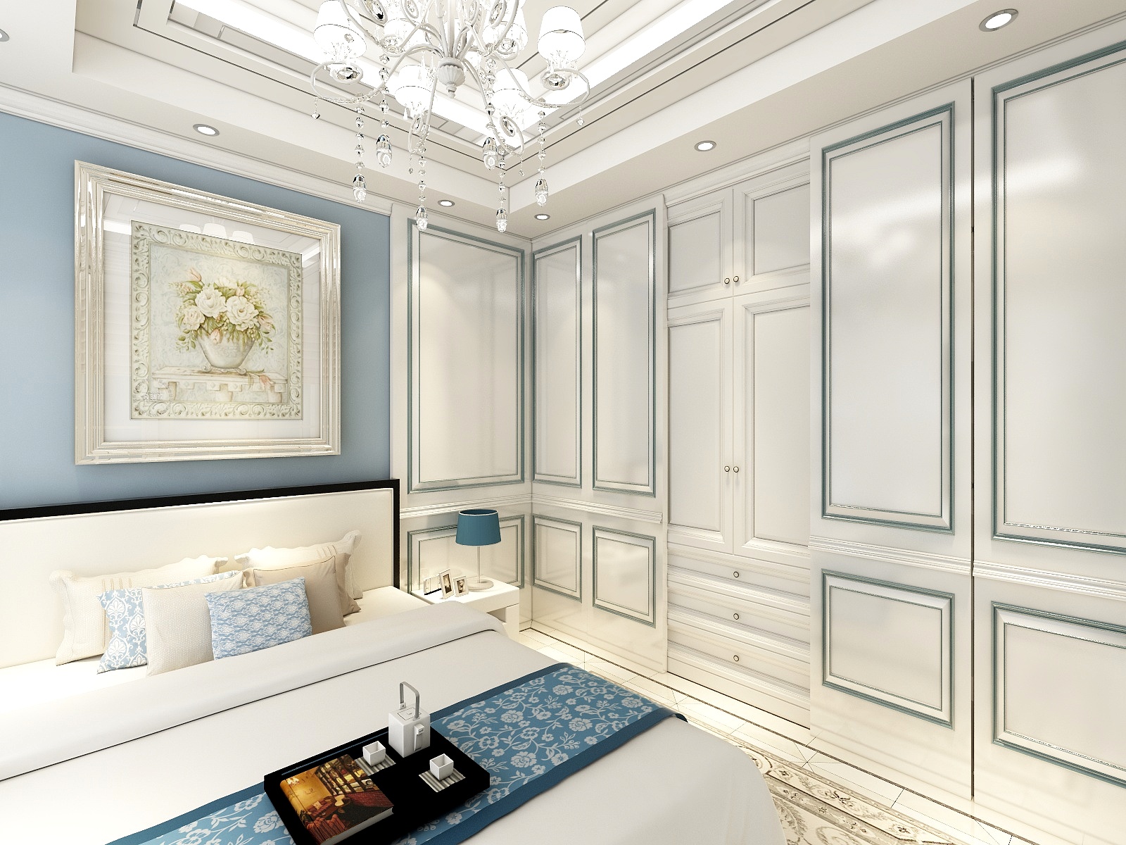 廸偉-歐式小天地一层主卧装修效果图第1张