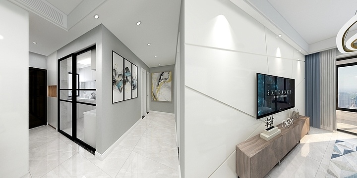 江北一部-缇香郦城87平-装修设计方案