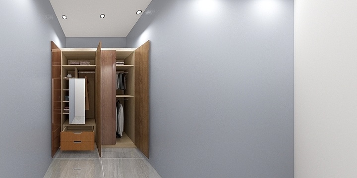 娜娜家女装批发-墨小-掩门衣柜-装修设计方案