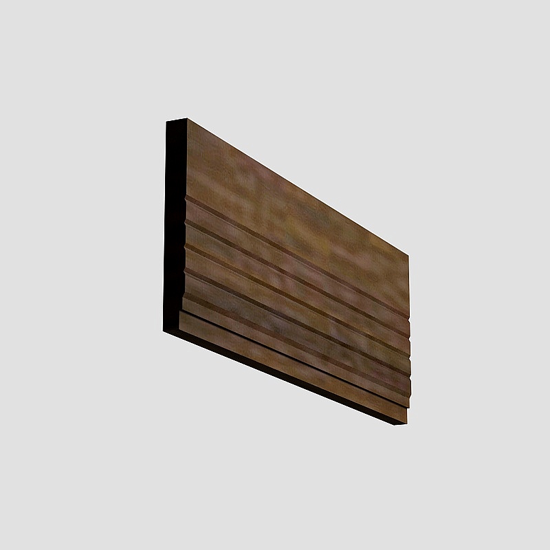 6.0米BDS-WL-ZGJ 113增高件(胡桃木)3D模型