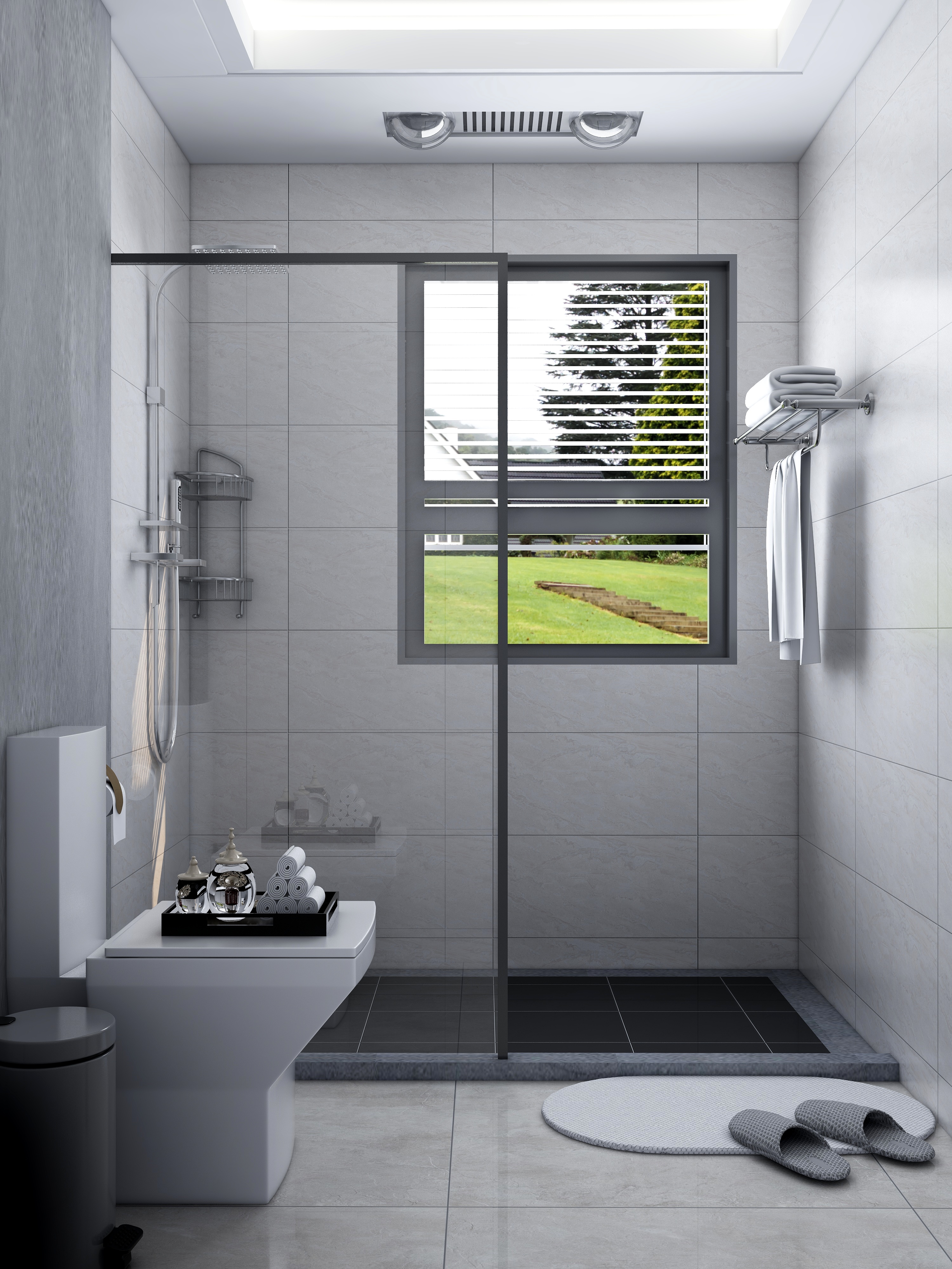 壹帆德品-146㎡现代四居一层卫生间装修效果图第1张