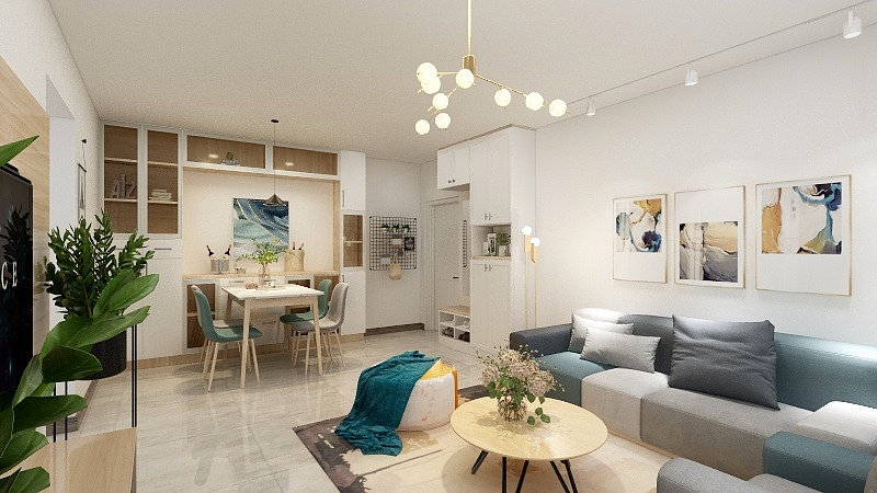 以茶作酒-高尔夫花园皓月居E栋801房(0-装修设计方案