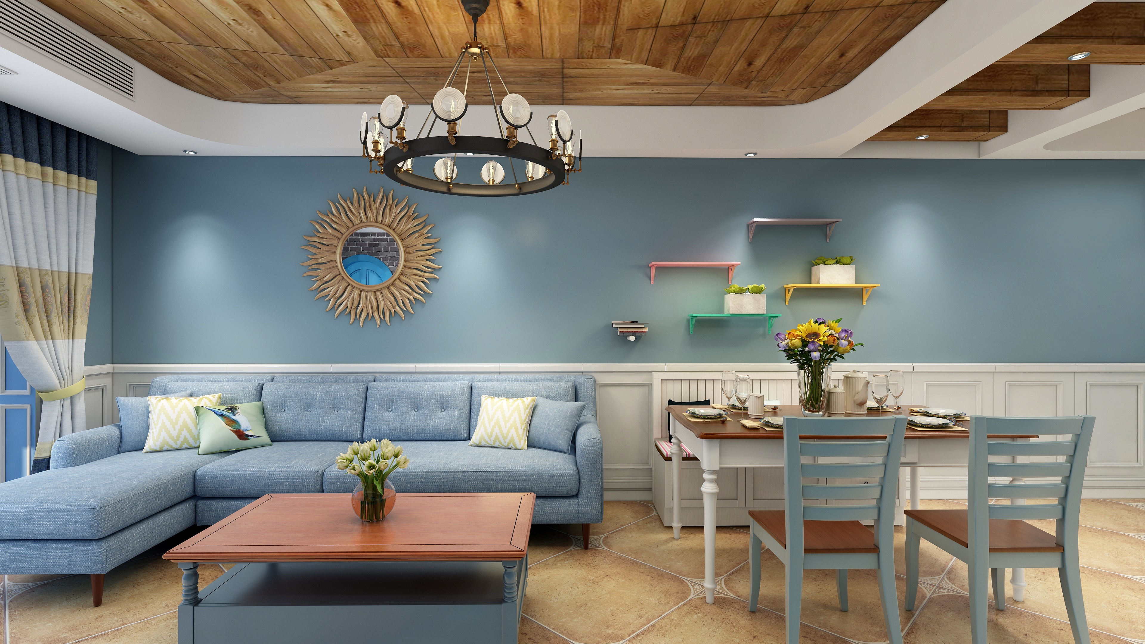 桎晌设计-唯美地中海-装修设计方案