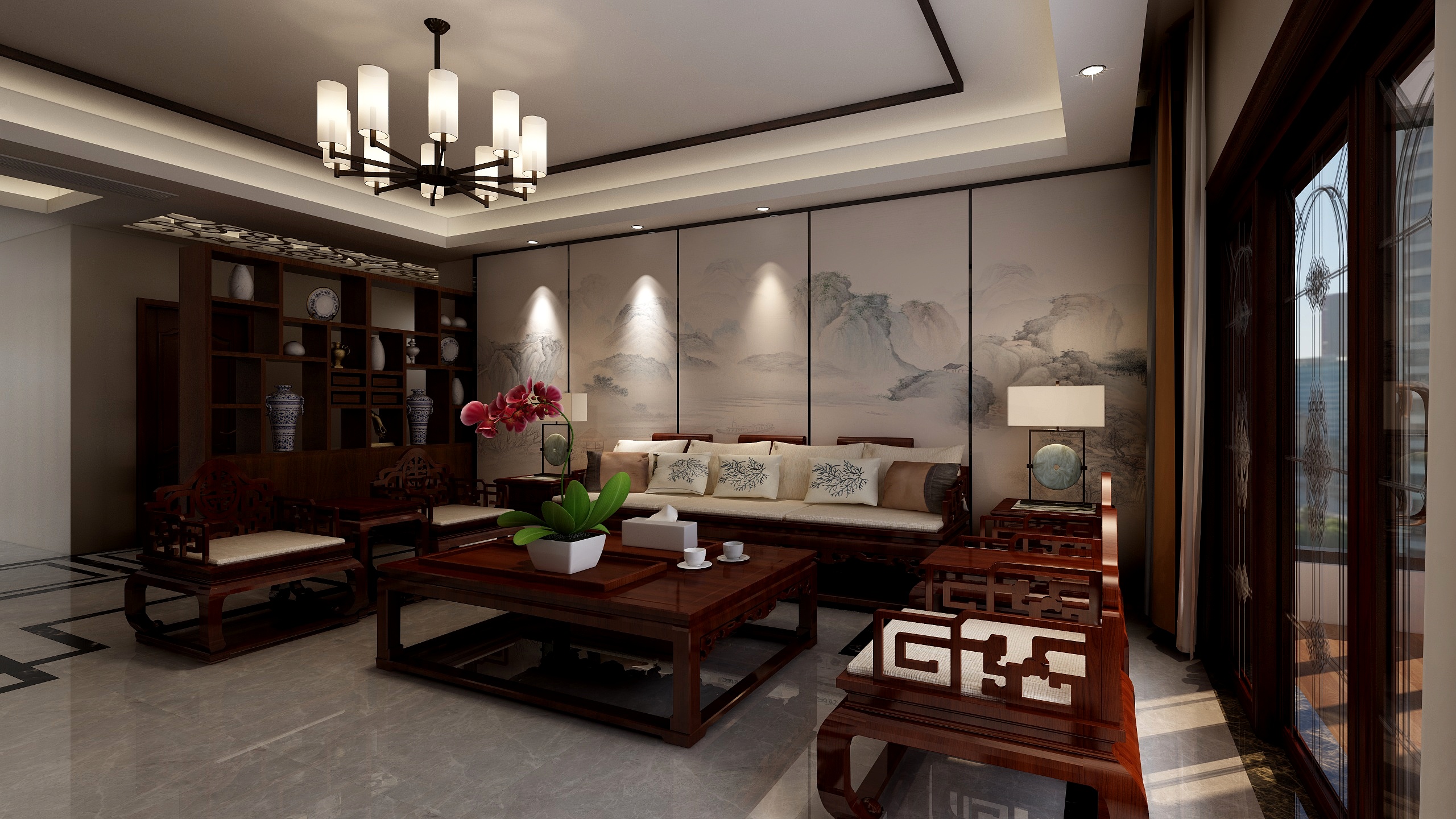 室内设计丨韋雲峯-玖珑湖新中式定制-装修设计方案