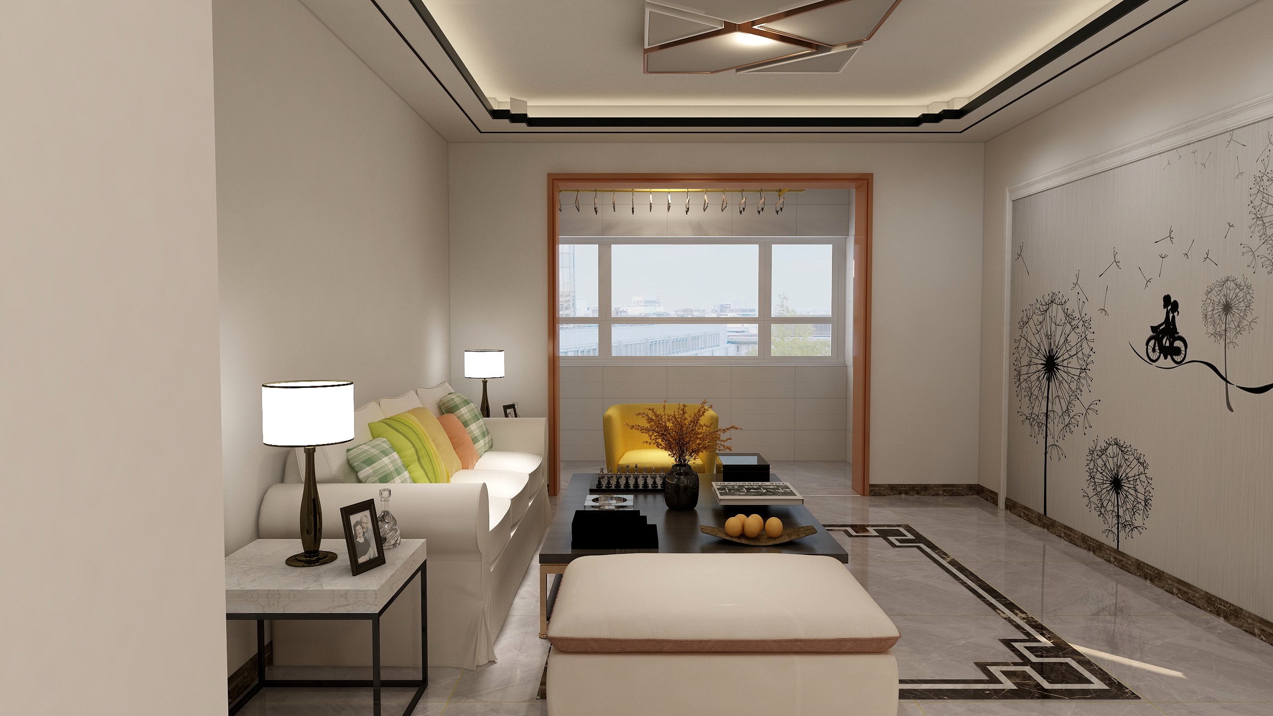 栾城区春明装饰-天河明郡126.27㎡D户型3室2厅2卫1厨-副本-装修设计方案