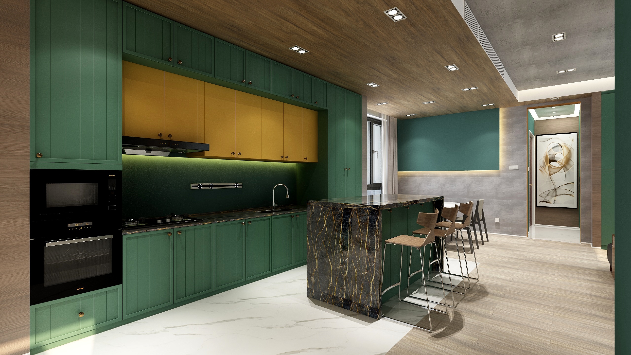 OD设计燃爷-《墨》装修效果图