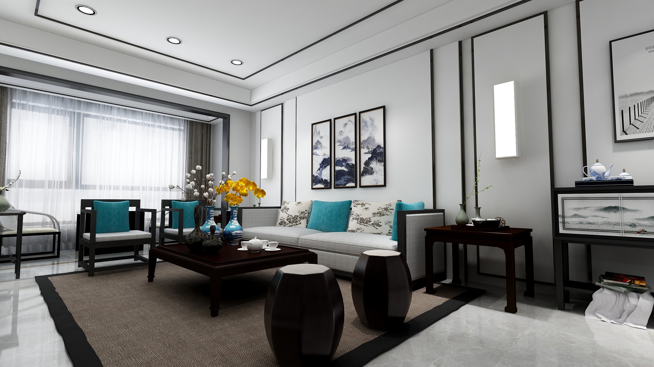 艾梵KcoP-银盛泰新中式-装修设计方案