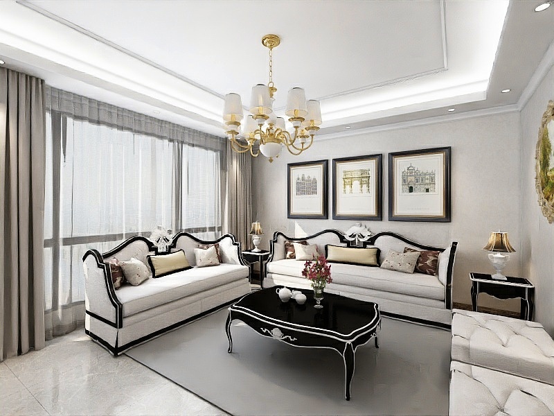 方圆丨设计-金帝-中央花园-装修设计方案