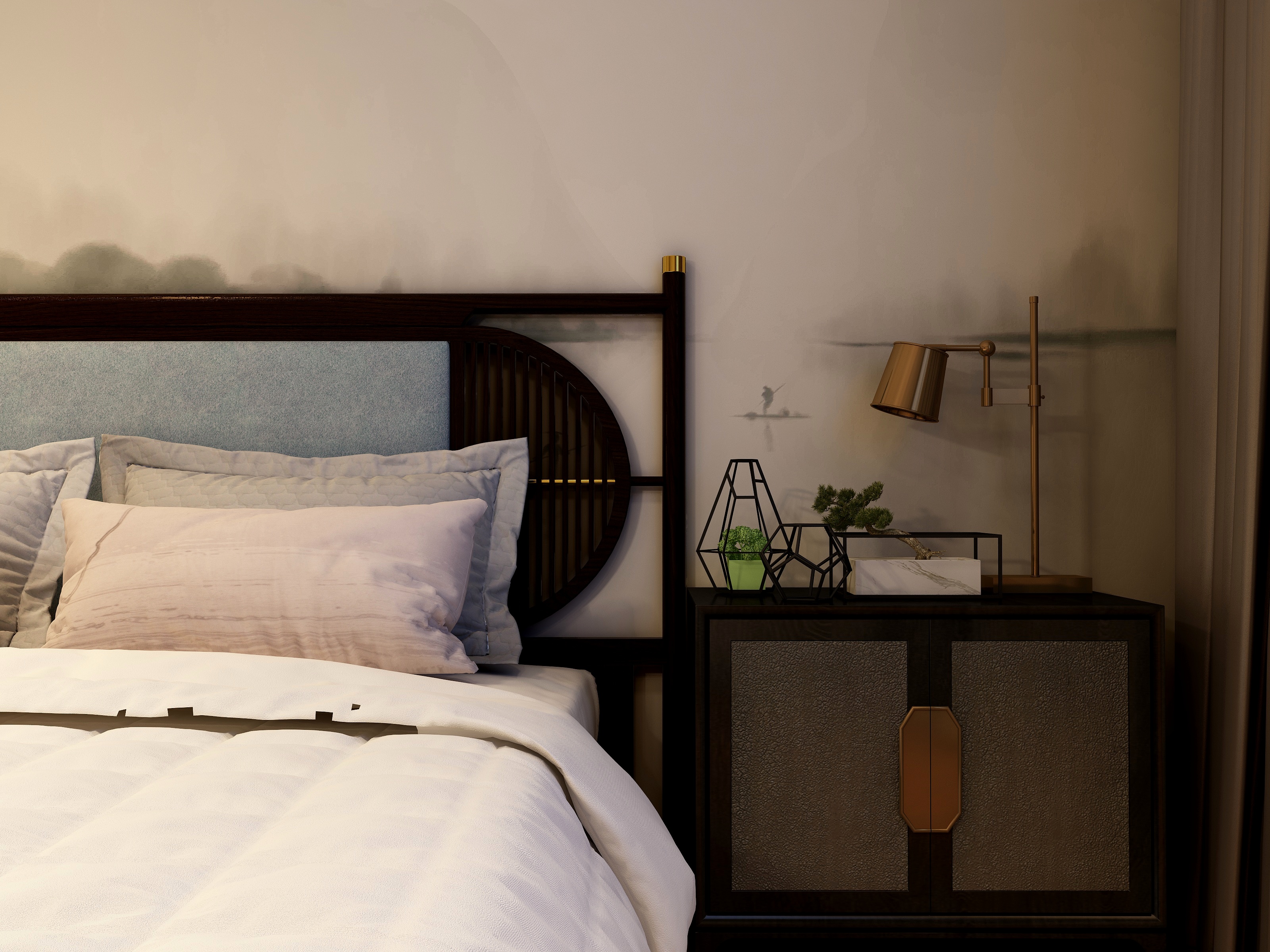 刁蛮任性-新中式卧室-装修设计方案