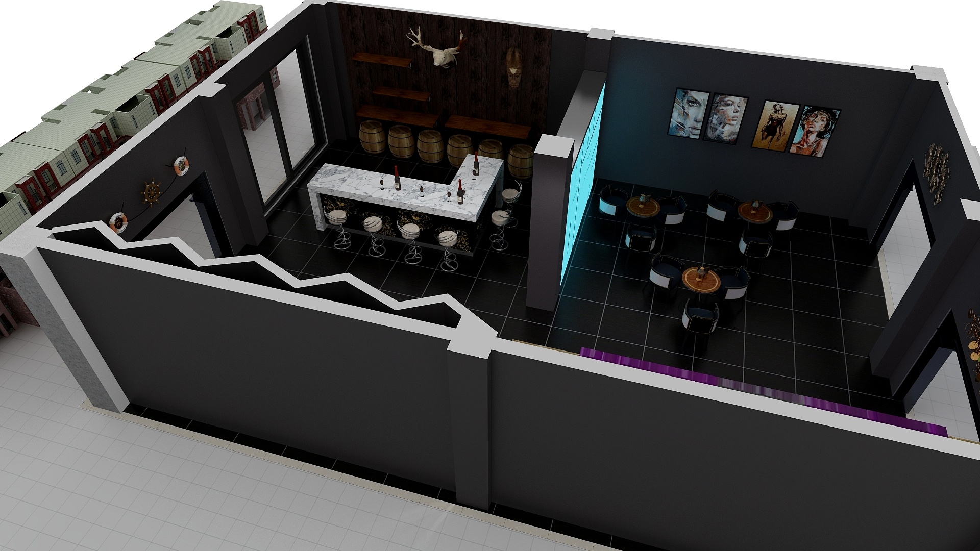 深圳市瑞庭装饰设计工程有限公司-薇斯酒吧前厅设计方案-装修设计方案