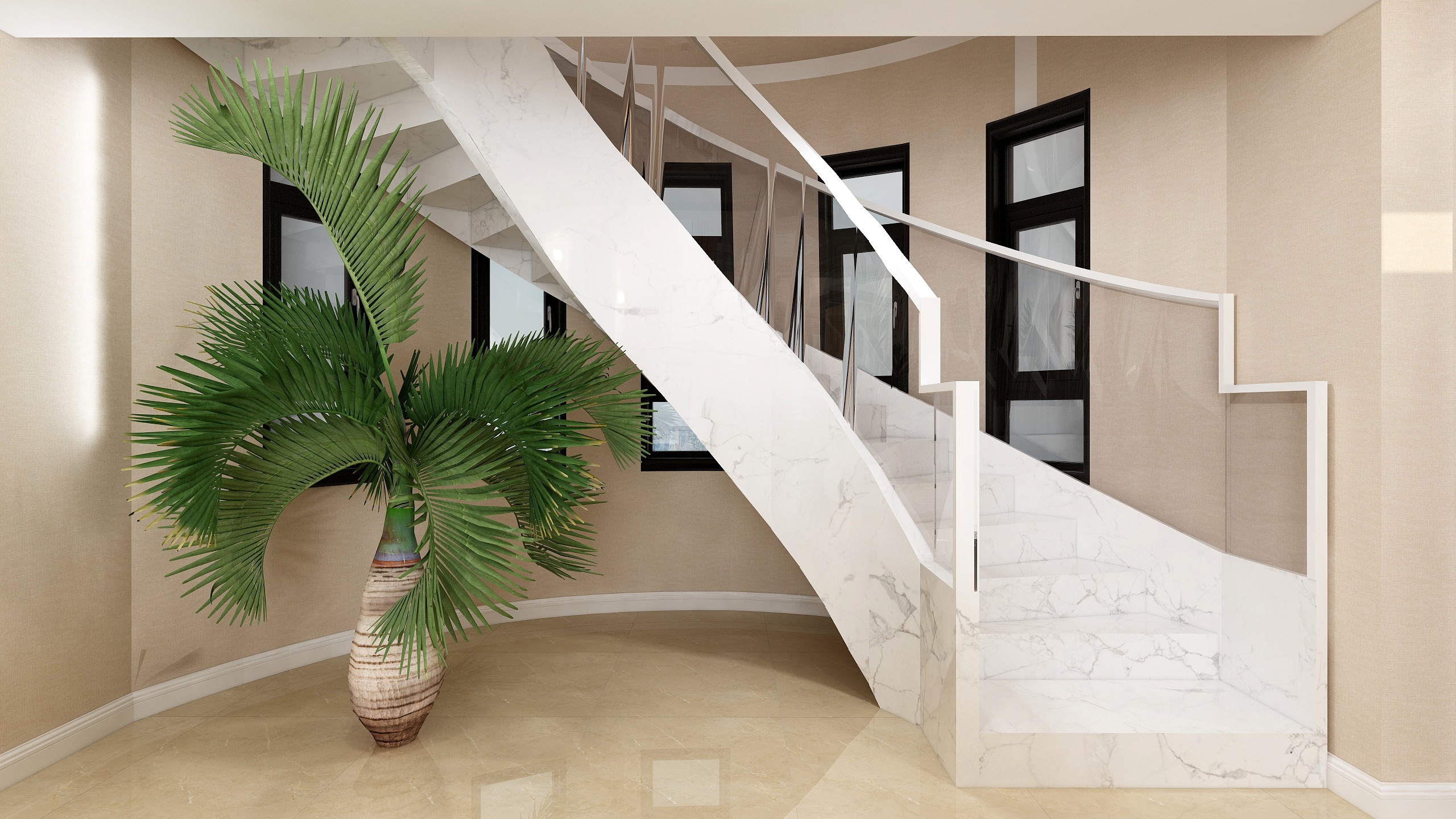 平空间工urmj-现代简约别墅320平-经典-装修设计方案