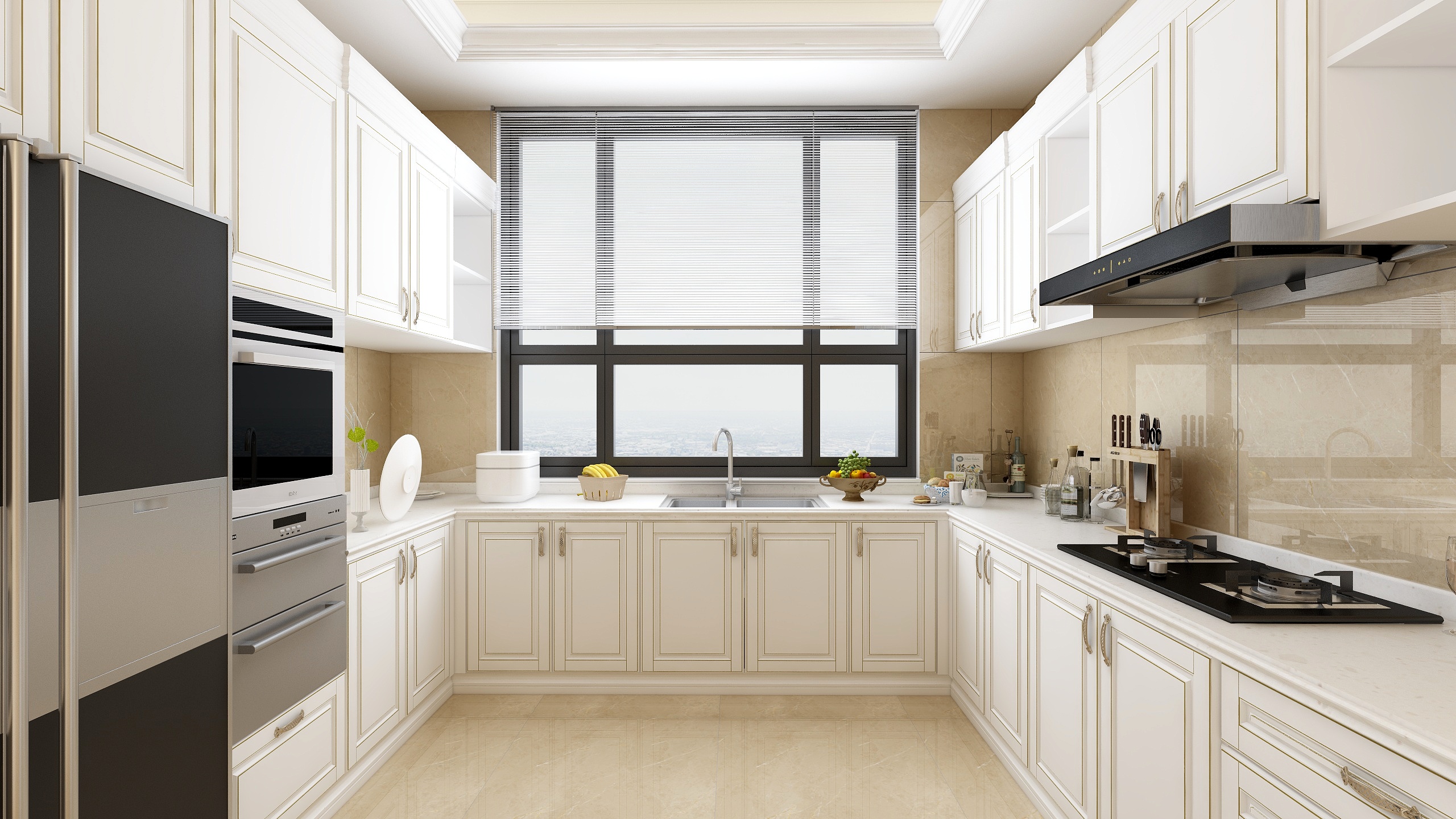 湛智华-现代简约别墅320平3层装修效果图