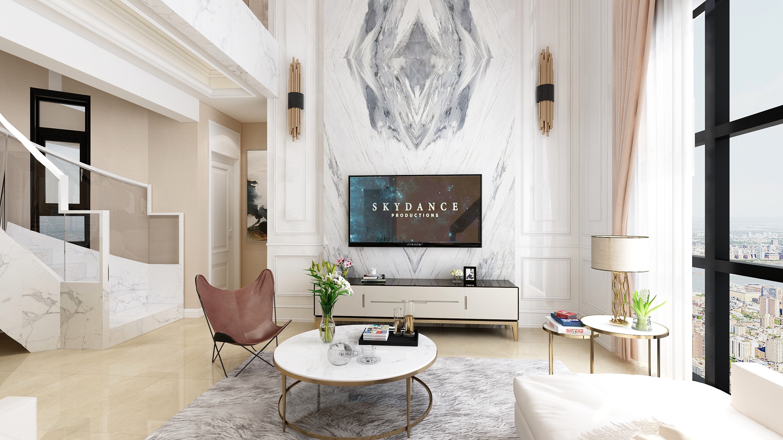 海口李夏斌设计工作室-现代简约别墅320平3层-副本-装修设计方案