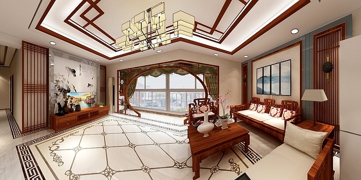 炫风520-中式装修设计方案-装修设计方案