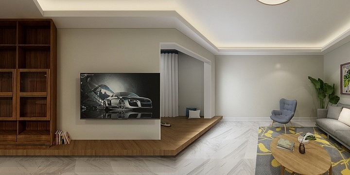 酷家乐-浅蓝--装修设计方案