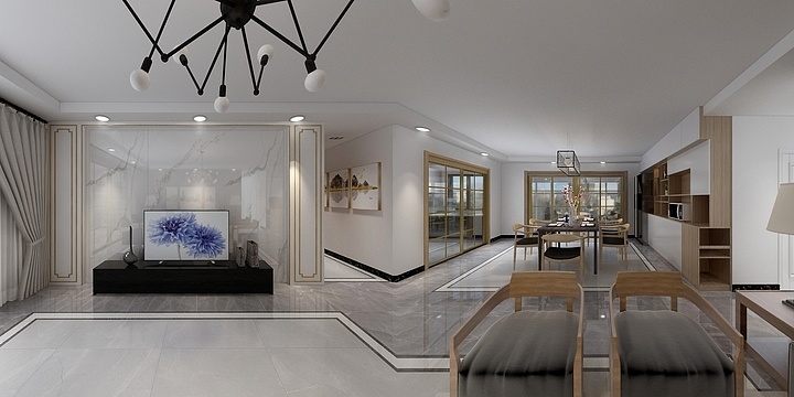 钟诗欣-商总背景墙-装修设计方案